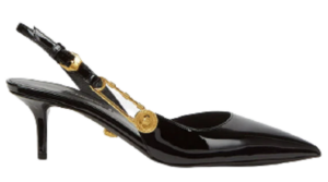 Giày Versace Safety Pin Patent Mid-Heel Pumps DST541H-D2VE-KVO41