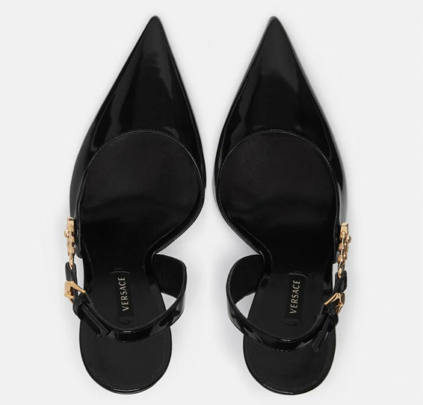 Giày Versace Safety Pin Pumps DST561P-D2VE-KVO41 - Ảnh 2