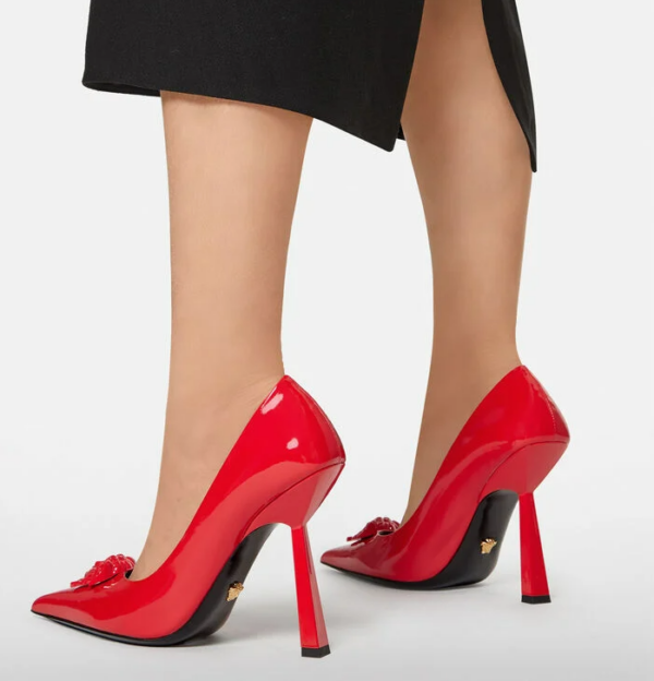 Giày Versace La Medusa Naplak Pumps DST625O-D1VE-1R140 - Ảnh 5