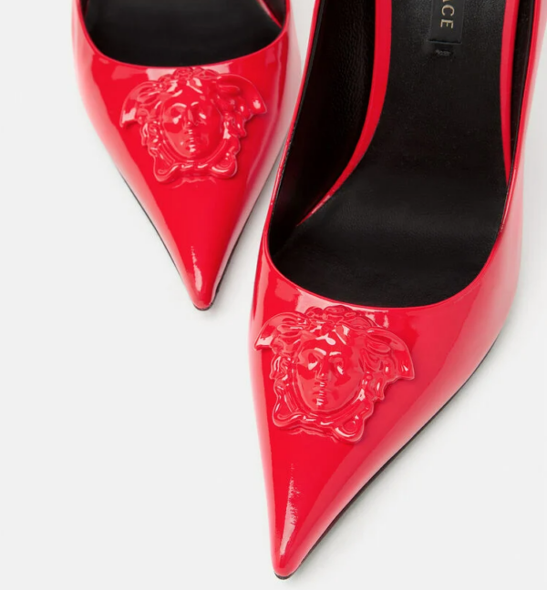 Giày Versace La Medusa Naplak Pumps DST625O-D1VE-1R140 - Ảnh 4