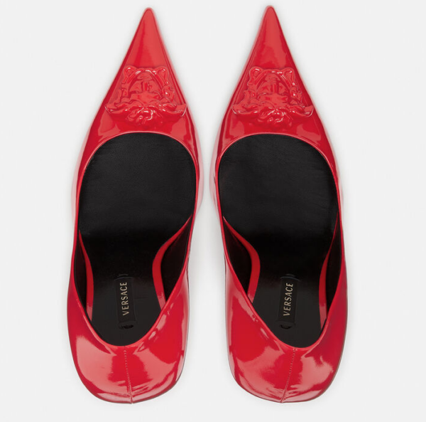 Giày Versace La Medusa Naplak Pumps DST625O-D1VE-1R140 - Ảnh 2
