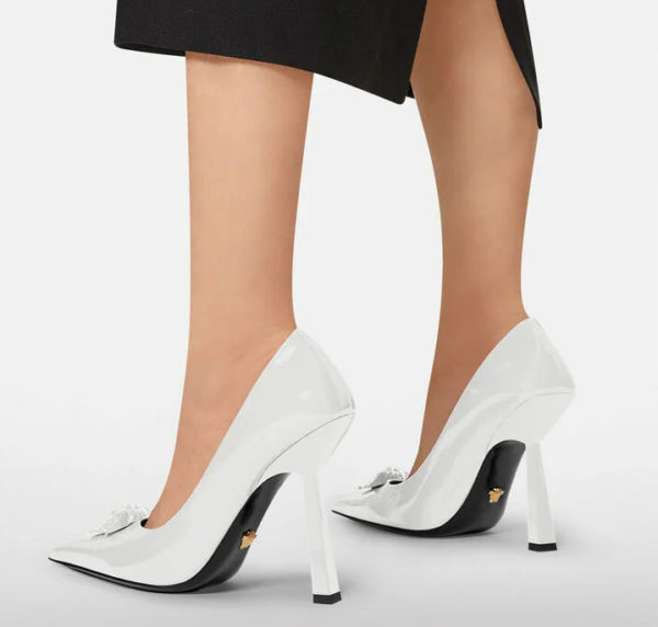 Giày Versace La Medusa Naplak Pumps DST625O-D1VE-1W040 - Ảnh 5