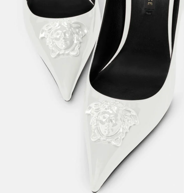 Giày Versace La Medusa Naplak Pumps DST625O-D1VE-1W040 - Ảnh 4