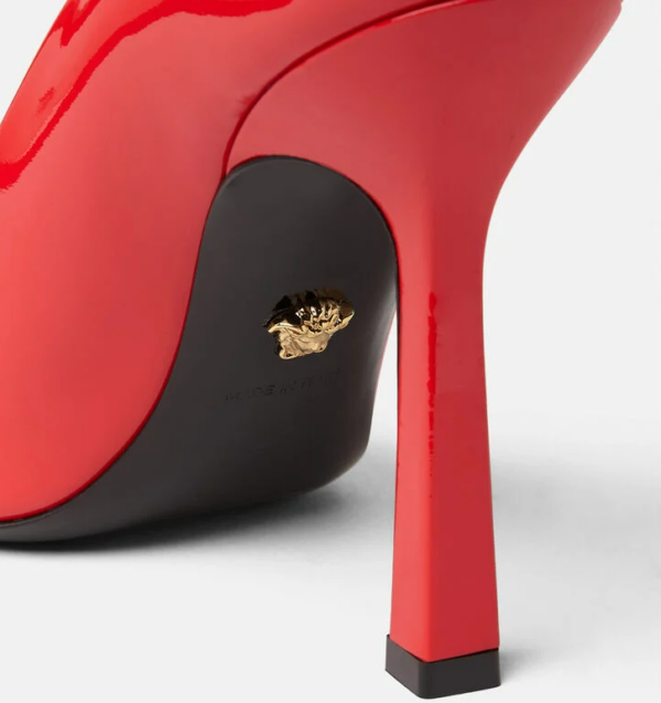Giày Versace La Medusa Leather Sling-back Pumps DST625O-D2VE-1R140 - Ảnh 4