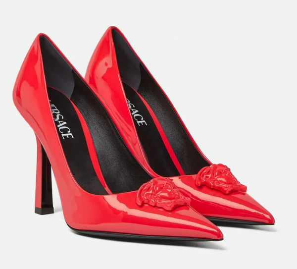 Giày Versace La Medusa Leather Sling-back Pumps DST625O-D2VE-1R140 - Ảnh 3