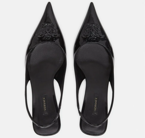 Giày Versace La Medusa Naplak Sling-Back Pumps DST638H-D1VE-D41XN - Ảnh 2