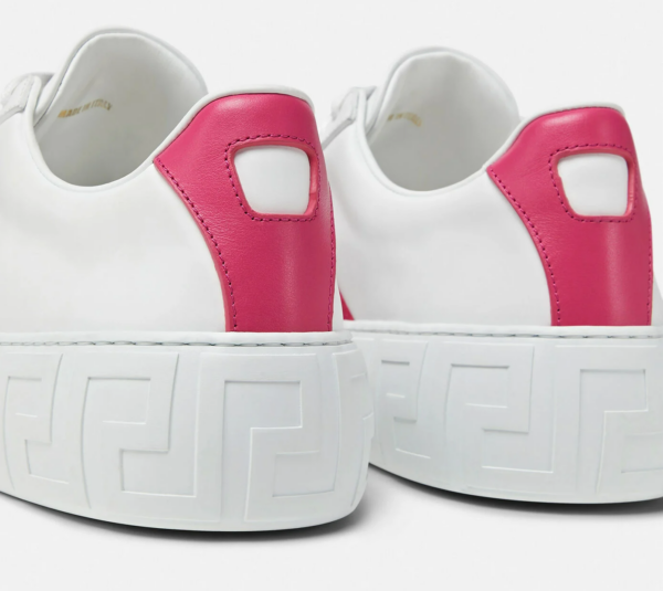 Giày Versace Wmns Greca 'White Pink' DST644D-1A00775-2W090 - Ảnh 4