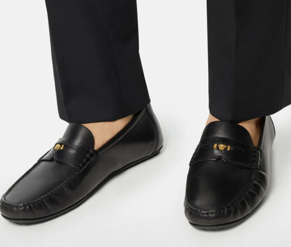 Giày Versace Leather Loafers 'Black' DSU7564-DVTX1G-KVO41 - Ảnh 4