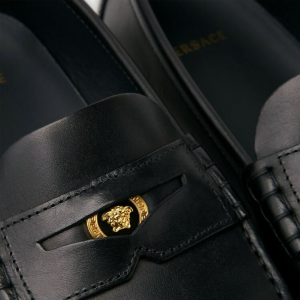 Giày Versace Leather Loafers 'Black' DSU7564-DVTX1G-KVO41 - Ảnh 2