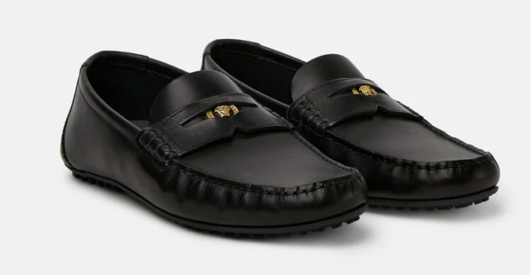 Giày Versace Leather Loafers 'Black' DSU7564-DVTX1G-KVO41 - Ảnh 5