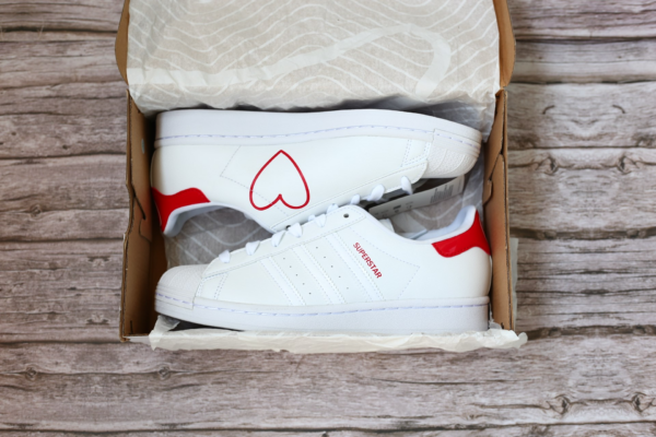 Giày Adidas Superstar J 'White Scarlet' FW0817 - Ảnh 5