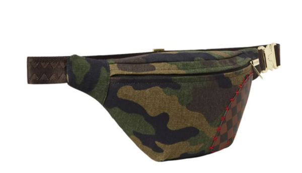 Túi Sprayground Shark Shape Check Fanny 'Camouflage' 910B4312NSZ - Ảnh 6