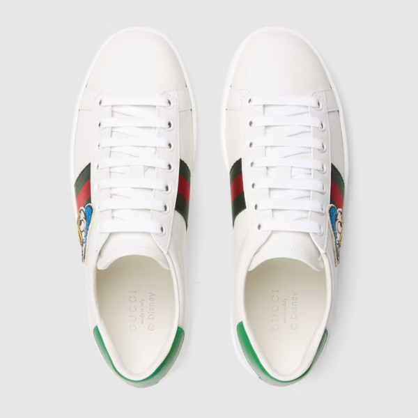 Giày Gucci Ace x Disney Wmns 'Donald Duck Patch' 649401-1XG60-9114 - Ảnh 4
