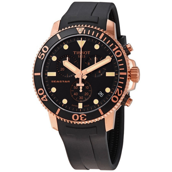 Đồng Hồ Tissot Seastar 1000 Chronograph Quartz 'Black' T1204173705100