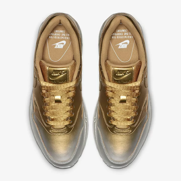Giày Nike Wmns Air Max 1 LX 'Metallic Gold Platinum' 917691-700 - Ảnh 7