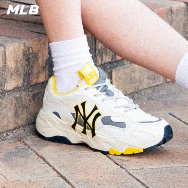 Giày MLB Bigball Chunky Lite New York Yankees 'Mustard' 3ASHC311N-50MSD - Ảnh 6