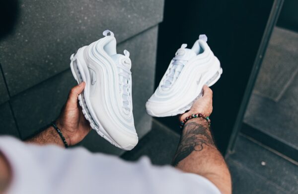 Giày Nike Air Max 97 'Triple White Wolf Grey' 921826-101 - Ảnh 6