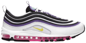 Giày Nike Air Max 97 'White Dynamic Yellow Violet' 921826-106