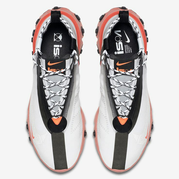 Giày Nike React Runner Mid White Light Crimson AT3143-100 - Ảnh 4