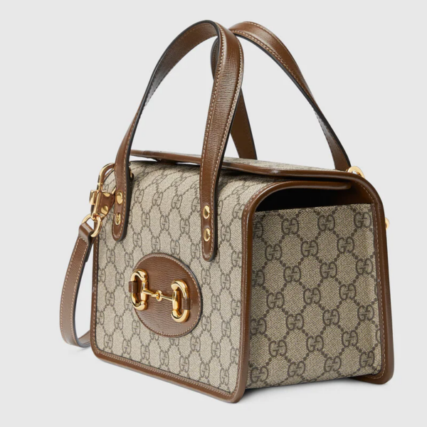 Túi Gucci Horsebit 1955 'Beige Brown' Leather - Ảnh 5