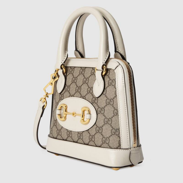 Túi Gucci Horsebit 1955 Mini Top Handle Bag In GG Supreme 640716 92TCG 9761 - Ảnh 3