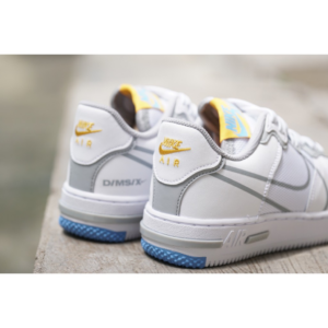 Alternative view of Giày Nike Air Force 1 React ' White Light Smoke Grey ' CT5117-102