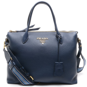 Túi Prada Metal Lettering Logo Tote 'Blue' 1BA201-2BBE-F0216