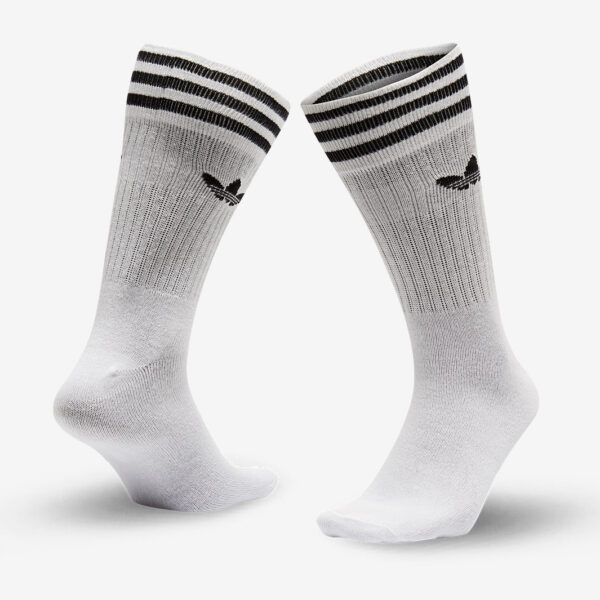 Tất Adidas Solid Crew Sock 3 Pairs White S21489 - Ảnh 2