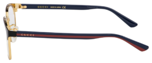 Alternative view of Kính Gucci Black Gold Blue Frame GG0934OA-002