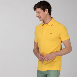 Ao Lacoste Paris Stretch Cotton Pique Polo 'Yellow' PH5522-Z0A