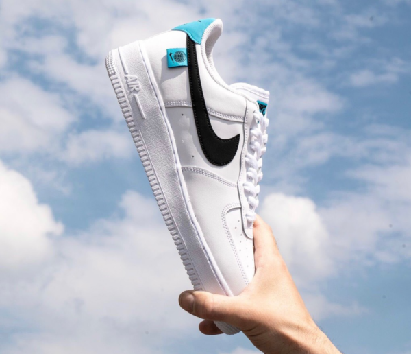 Giày Nike Air Force 1 '07 Low GS 'Worldwide Pack Blue Fury' CN8533-100 - Ảnh 4