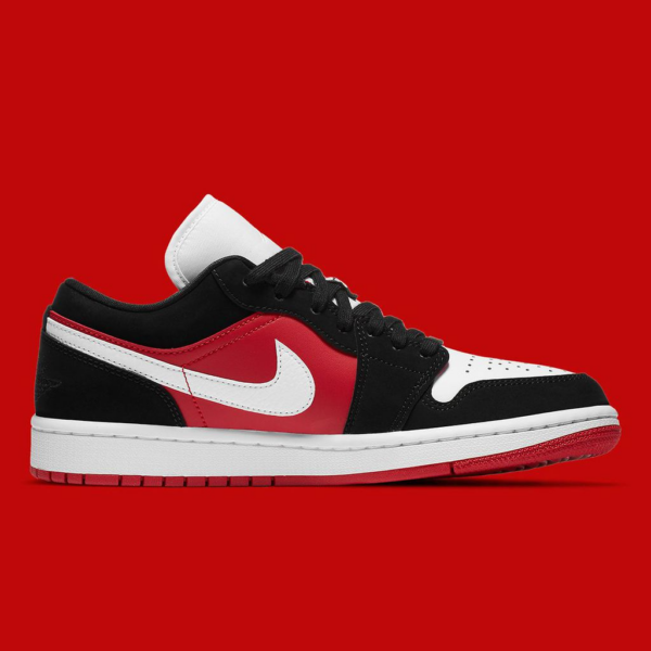 Giày Nike Wmns Air Jordan 1 Low 'Gym Red Black' DC0774-016 - Ảnh 7