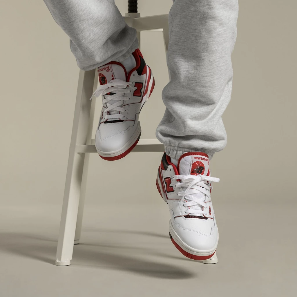 Giày New Balance 550 'White Team Red' BB550SE1 - Ảnh 3
