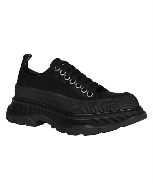 Giày Alexander McQueen Wmns Tread Slick Lace Up 'Triple Black' 611705-W4L32-1000 - Ảnh 3
