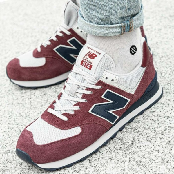 Giày New Balance Marathon Running Burgundy ML574ESW - Ảnh 6