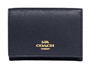Ví Coach Small Flap Wallet Navy LDN2QKFLPN