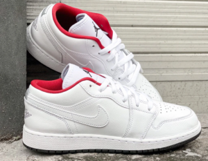 Giay Nike Air Jordan 1 Low 'White Gym Red Black' 553560-164
