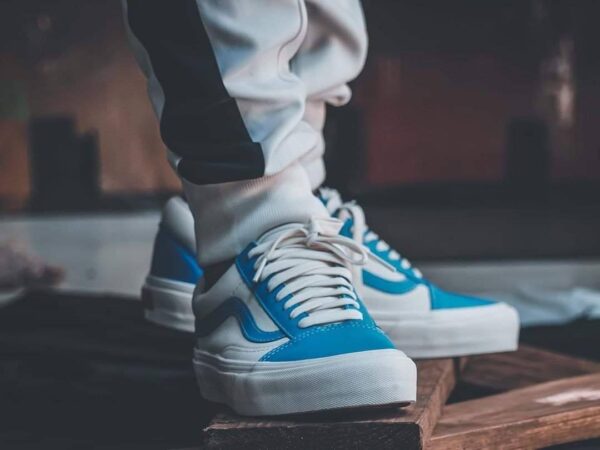 Giày Vans Old Skool VLT LX 'Bonnie Blue Marshmallow' VN0A4BVFXG0 - Ảnh 5