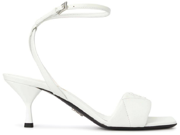 Dép Prada Logo Quilted Nappa 'White' 1X825M-038-F0009