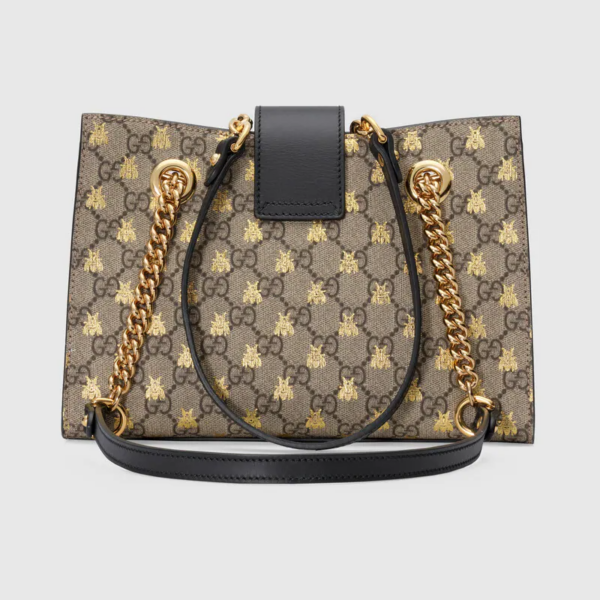 Túi Gucci Padlock Small GG Bees Shoulder GG Supreme Beige - Ảnh 3