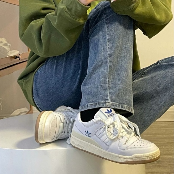Giày Adidas Forum 84 Low ADV Shoes 'Cloud White Blue Bird' H04903 - Ảnh 7