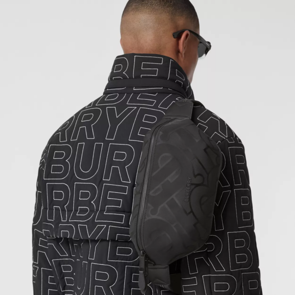 Túi Burberry Monogram Jacquard Sonny Black - Ảnh 5
