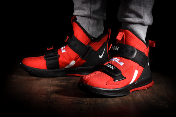Giày Nike LeBron Soldier 13 SFG 'Red Black' AR4225-600 - Ảnh 7