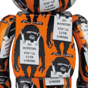 Mo Hinh Brandalism Bearbrick 100% + 400% 'Monkey Sign' 99281-MKS-0104