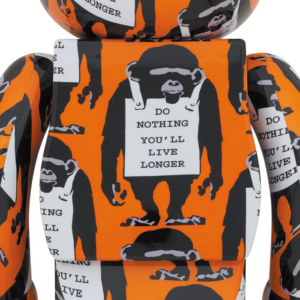 Mo Hinh Brandalism Bearbrick 1000% 'Monkey Sign' 99298-MKS-1000