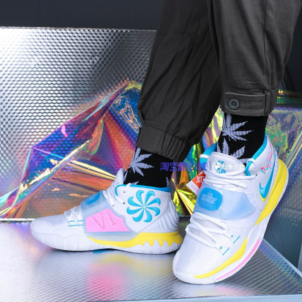 Giày Nike Kyrie 6 'Neon Graffiti' BQ4630-101 - Ảnh 2
