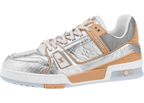 Giày Louis Vuitton LV Trainers 'Metallic Beige' 1A996D - Ảnh 6