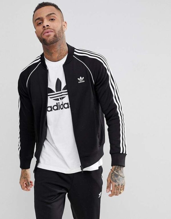 Áo Adidas SST Track Jacket Black CW1256 - Ảnh 3
