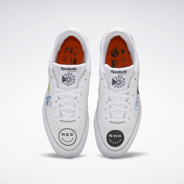 Giày Reebok BlackEyePatch x Club C 85 'White' FY3073 - Ảnh 5