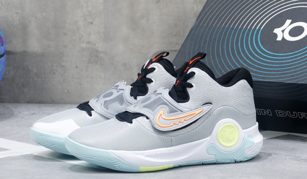 Giày Nike KD Trey 5 X 'Wolf Grey Volt Crimson' DJ7554-009 - Ảnh 2